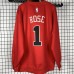 Chicago Bulls #1 Rose Red plush long sleeves Sweatshirt