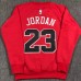 Chicago Bulls #23 Jordan Red plush long sleeves Sweatshirt