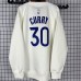 Golden State Warriors #30 Curry White plush long sleeves Sweatshirt