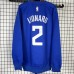 Los Angeles Clippers #2 Leonard blue plush long sleeves Sweatshirt