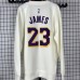 Los Angeles Lakers #23 Lebron James white plush Long sleeves Sweatshirt