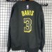 Los Angeles Lakers #3 Davis Black plush long sleeves Sweatshirt
