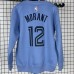 Memphis Grizzlies #12 Morant light blue plush long sleeves Sweatshirt