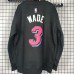 Miami Heat #3 Wade black plush long sleeves Sweatshirt