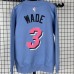 Miami Heat #3 Wade light blue plush long sleeves Sweatshirt