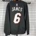 Miami Heat #6 James black plush long sleeves Sweatshirt