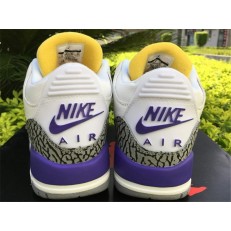 AIR JORDAN 3 RETRO 88 KOBE BRYANT WHITE PURPLE YELLOW