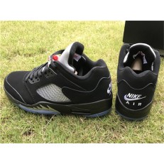 AIR JORDAN 5 RETRO LOW BLACK METALLIC