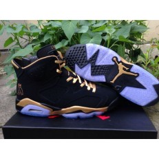 AIR JORDAN 6 RETRO OVO BLACK NUBUCK GOLD