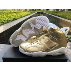 AIR JORDAN 6 RETRO P1NNACLE GOLD WHITE