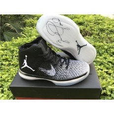 AIR JORDAN 31 FINE PRINT BLACK WHITE WOLF GREY