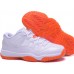 AIR JORDAN 11 RETRO (GS) WHITE ORANGE