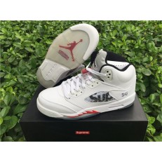 AIR JORDAN 5 RETRO GS SUPREME WHITE