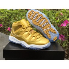 AIR JORDAN 11 RETRO KIDS YELLOW WHITE