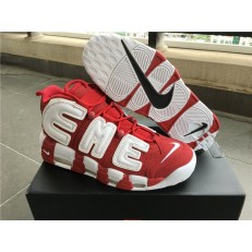 NIKE AIR MORE UPTEMPO SUPREME RED WHITE