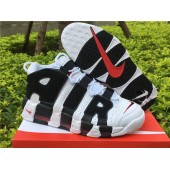 NIKE AIR MORE UPTEMPO WHITE BLACK RED