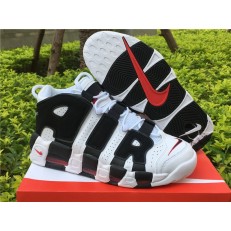 NIKE AIR MORE UPTEMPO WHITE BLACK RED