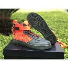 NIKE SPECIAL FIELD AIR FORCE 1 MID QS ARMY GREEN ORANGE