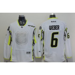 Nashville Predators #6 Shea Weber White 2015 All Star Stitched NHL Jersey