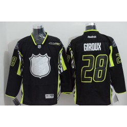 Philadelphia Flyers #28 Claude Giroux Black 2015 All Star Stitched NHL Jersey