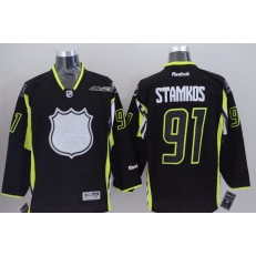 Tampa Bay Lightning #91 Steven Stamkos Black 2015 All Star Stitched NHL Jersey