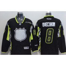 Washington Capitals #8 Alex Ovechkin Black 2015 All Star Stitched NHL Jersey