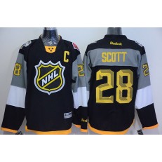Montreal Canadiens #28 John Scott captain Black 2016 NHL All Star Jersey