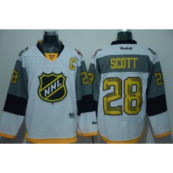 Montreal Canadiens #28 John Scott captain White 2016 NHL All Star Jersey