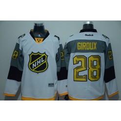 Philadelphia Flyers #28 Claude Giroux White 2016 All Star NHL Jersey