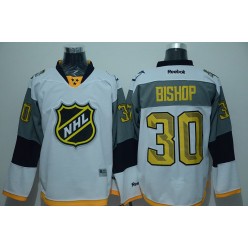 Tampa Bay Lightning #30 Ben Bishop White 2016 NHL All Star Jersey