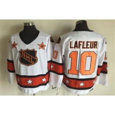 1980 All Star #10 Guy Lafleur White CCM Throwback Stitched NHL Jersey