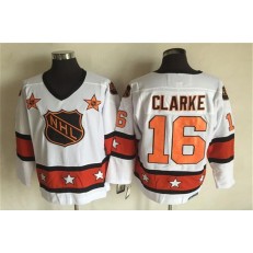 1980 All Star #16 Bobby Clarke White CCM Throwback Stitched NHL Jersey