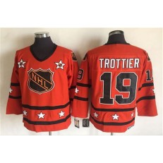 1980 All Star #19 Bryan Trottier Orange CCM Throwback Stitched NHL Jersey
