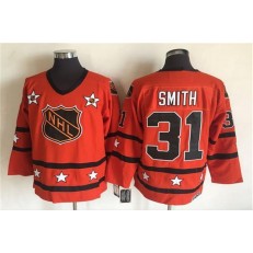 1980 All Star #31 Billy Smith Orange CCM Throwback Stitched NHL Jersey