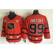 1980 All Star #99 Wayne Gretzky Orange CCM Throwback Stitched NHL Jersey