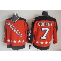 1984 All Star #7 Paul Coffey Orange CCM Throwback Stitched NHL Jersey