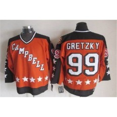 1984 All Star #99 Wayne Gretzky Orange CCM Throwback Stitched NHL Jersey