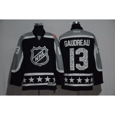 Calgary Flames #13 Johnny Gaudreau Black Pacific Division 2017 All Star NHL Jersey