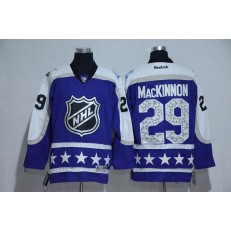 Colorado Avalanche #29 Nathan MacKinnon Purple Central Division 2017 All Star NHL Jersey