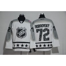 Columbus Blue Jackets #72 Sergei Bobrovsky White Metropolitan Division 2017 All Star NHL Jersey