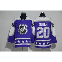 Minnesota Wild #20 Ryan Suter Purple Central Division 2017 All Star NHL Jersey