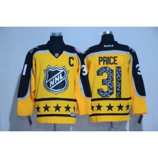 Montreal Canadiens #31 Carey Price Yellow Atlantic Division 2017 All Star NHL Jersey