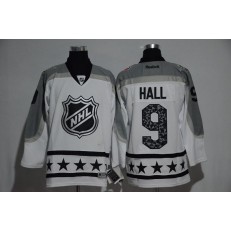 New Jersey Devils #9 Taylor Hall White Metropolitan Division 2017 All Star NHL Jersey