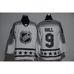 New Jersey Devils #9 Taylor Hall White Metropolitan Division 2017 All Star NHL Jersey