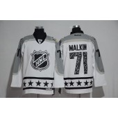 Pittsburgh Penguins #71 Evgeni Malkin White Metropolitan Division 2017 All Star NHL Jersey