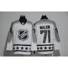 Pittsburgh Penguins #71 Evgeni Malkin White Metropolitan Division 2017 All Star NHL Jersey