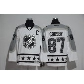 Pittsburgh Penguins #87 Sydney Crosby White Metropolitan Division 2017 All Star NHL Jersey