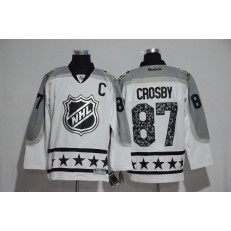 Pittsburgh Penguins #87 Sydney Crosby White Metropolitan Division 2017 All Star NHL Jersey