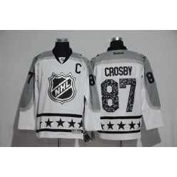 Pittsburgh Penguins #87 Sydney Crosby White Metropolitan Division 2017 All Star NHL Jersey