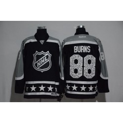 San Jose Sharks #88 Brent Burns Black Pacific Division 2017 All Star NHL Jersey